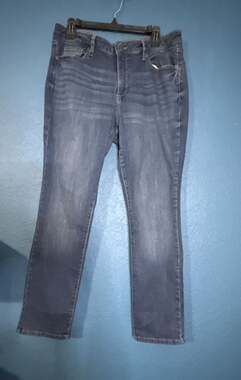 Sonoma Goods For Life Women's Straight Leg Blue Denim Jeans Size 16R